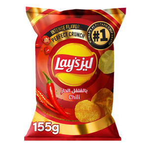 اشتري قم بشراء ليز رقائق بطاطس بنكهة الفلفل الحار 170 جم Online at Best Price من الموقع - من لولو هايبر ماركت Potato Bags في السعودية