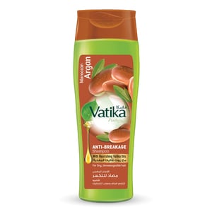 Buy Vatika Naturals Moroccan Argan Anti-Breakage Shampoo For Dry, Unmanageable Hair 400 ml Online at Best Price | Shampoo | Lulu Kuwait in Kuwait