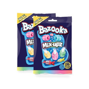Bazooka Mix Upz Chewy Candy Value Pack 2 x 120 g