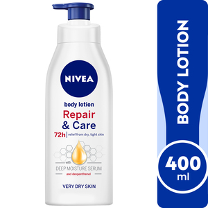 Buy Nivea Body Lotion Repair & Care Very Dry Skin 400 ml Online at Best Price | Body Lotion | Lulu Kuwait in Saudi Arabia