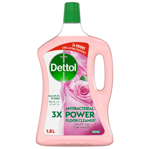 Buy Dettol Rose Antibacterial Power Floor Cleaner 1.8 Litres Online at Best Price | All Purpose Cleaner | Lulu Kuwait in UAE
