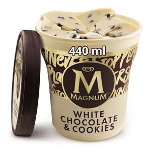 Buy Magnum White Chocolate & Cookies Ice Cream, 440 ml Online at Best Price | Ice Cream Take Home | Lulu UAE in UAE