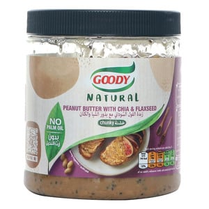 Goody Natural Chunky Chia & Flaxseed Peanut Butter  453 g