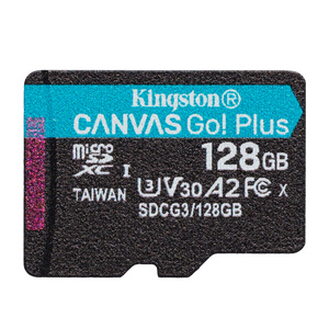 Kingston Micro SD Card, 128GB, 170MB/s, Black, SDCG3