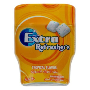 Wrigley's Sugar Free Extra Refreshers Tropical Flavor Chewing Gum 30 pcs 67 g