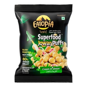 Eatopia Superfood Jowar Puffs Cream n' Onion 20 g