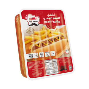 Buy AL Kabeer Beef Franks 454 g Online at Best Price | Frozen Sausages | Lulu UAE in UAE