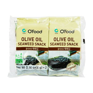 O'Food Olive Oil Seaweed Snack 2 x 4 g