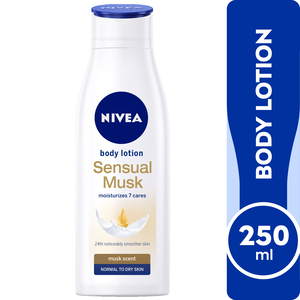 Buy Nivea Body Lotion Sensual Musk Normal to Dry Skin 250 ml Online at Best Price | Body Lotion | Lulu KSA in Kuwait