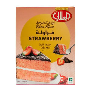 اشتري قم بشراء العلالي خليط كيك الفراولة 500 جم Online at Best Price من الموقع - من لولو هايبر ماركت Cake & Dessert Mixes في الكويت
