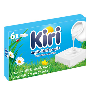 Kiri Spreadable Cream Cheese Squares 6 Portions 100 g