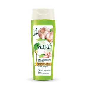 Buy Vatika Naturals Spanish Garlic Natural Hair Growth Shampoo For Weak Falling Hair 400 ml Online at Best Price | Shampoo | Lulu Egypt in Kuwait