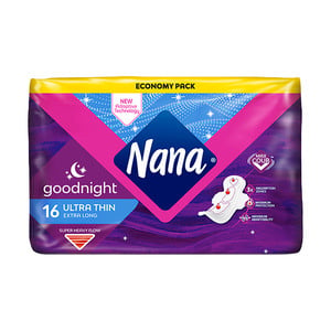 Nana Goodnight Ultra Thin Extra Long with Wings 16 pcs