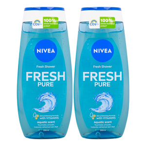 Nivea Fresh Pure Shower Gel 2 x 250 ml