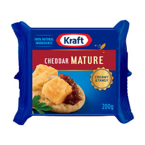Kraft Mature Cheddar Cheese Block, 200 g