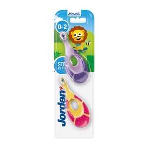Jordan Step By Step Toothbrush Extra Soft From 0-2 Years 2 pcs