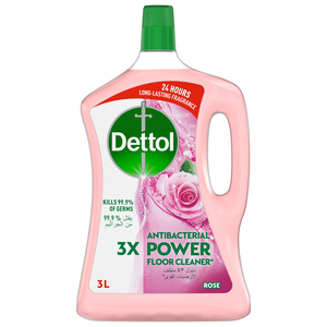 Dettol Rose Antibacterial Power Floor Cleaner 3Litre