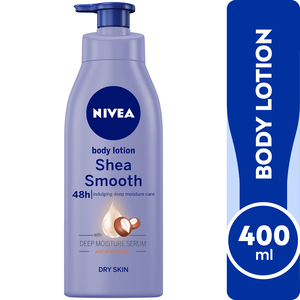 Buy Nivea Body Lotion Shea Smooth For Dry Skin 400 ml Online at Best Price | Body Lotion | Lulu Kuwait in Saudi Arabia