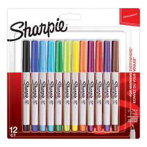 Sharpie Ultra Fine Permanent Marker 12 Colour Assorted