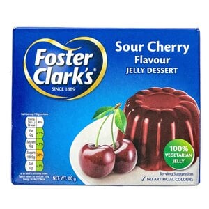 Buy Foster Clarks Sour Cherry Flavour Jelly Dessert 6 x 80 g Online at Best Price | Gelatine | Lulu KSA in Saudi Arabia