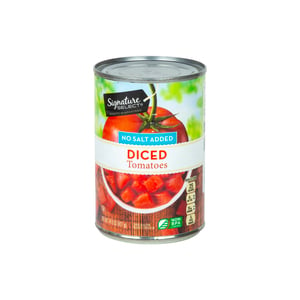 Signature Select No Salt Added Diced Tomatoes 411 g