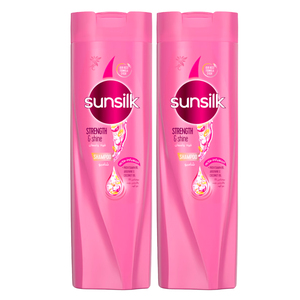 Buy Sunsilk Strength & Shine Shampoo 2 x 400 ml Online at Best Price | Shampoo | Lulu Kuwait in Kuwait