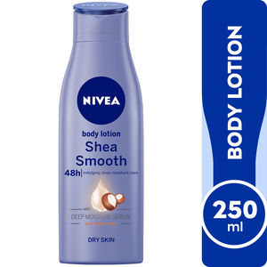 Buy Nivea Body Lotion Shea Smooth For Dry Skin 250 ml Online at Best Price | Body Lotion | Lulu UAE in Kuwait