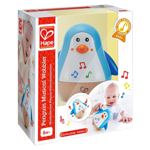 Hape Penguin Musical Wobbler for Kids, E0331