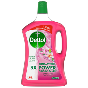 Buy Dettol Jasmine Antibacterial Power Floor Cleaner 1.8 Litres Online at Best Price | All Purpose Cleaner | Lulu Kuwait in UAE