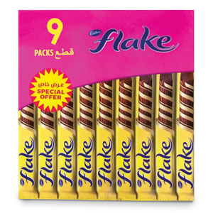 Cadbury Flake Chocolate, 9 x 32 g
