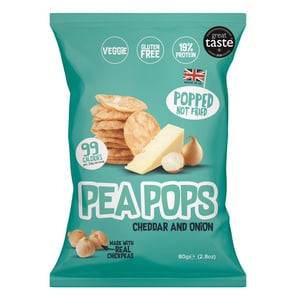 Pea Pops Cheddar And Onion Chickpeas 80 g
