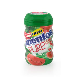 Buy Mentos Pure Fresh Sugar Free Chewing Gum Watermelon Flavour 50 pcs Online at Best Price | Gums | Lulu KSA in Saudi Arabia