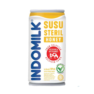 Indomilk Steril Tin Honey 189ml