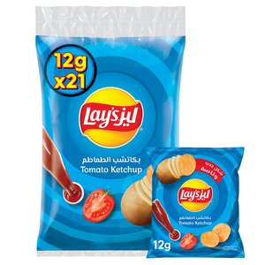 Lay's Tomato Ketchup Potato Chips 21 x 12 g