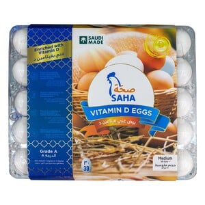 Saha Vitamin-D Eggs Medium 30 pcs