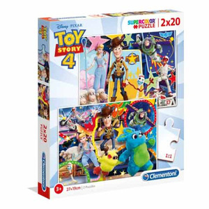 Clementoni Toy Story 4 Supercolor Puzzle, 2x20 Pcs, 24761