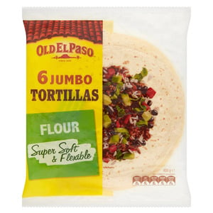 Old El Paso Jumbo Tortillas Wraps 450 g
