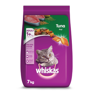 Whiskas Tuna Dry Food for Adult Cats 1+ Years 7kg