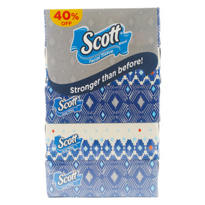 Scott Plus Facial Tissue 2 ply Value Pack 5 x 120 Sheets