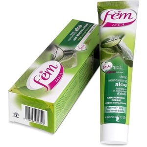 Buy Fem USA Hair Removal Cream with Aloe Vera For Deep Moisturizing 120 g Online at Best Price | Ladies Hair Removers | Lulu KSA in UAE