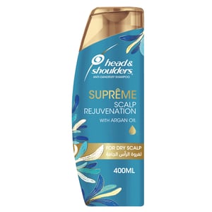 Buy Head & Shoulders Supreme Anti-Dandruff Shampoo with Argan Oil for Dry Scalp Rejuvenation 400 ml Online at Best Price | Shampoo | Lulu Egypt in Kuwait
