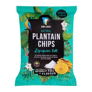 Loro Crisps Natural Plantain Chips With Zipaquira Salt 30 g