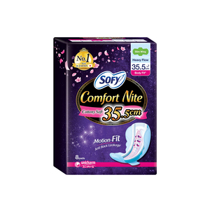 Sofy Comfort Nite Wing Slim 35.5Cm 8's