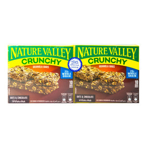 Buy Nature Valley Crunchy Oats & Chocolate Granola Bars Value Pack 5 x 42 g 2 pkt Online at Best Price | Cereal Bars | Lulu Kuwait in UAE