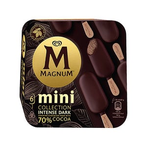 Magnum Mini Collection Intense Dark Ice Cream Stick 6 x 55 ml