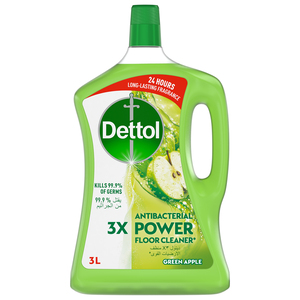 Buy Dettol Green Apple Antibacterial Power Floor Cleaner 3 Litres Online at Best Price | All Purpose Cleaner | Lulu KSA in Saudi Arabia