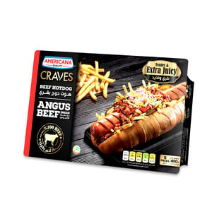 Americana Craves Angus Beef Hotdog 450 g
