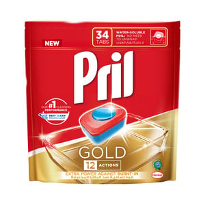 Pril Gold Dishwashing Tabs 34 pcs 646 g