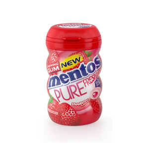 Mentos Pure Fresh Sugar Free Chewing Gum Strawberry Flavour 50 pcs
