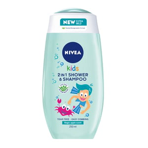 Nivea 2in1 Kids Shower & Shampoo with Bio Aloe Vera Apple Scent 250 ml